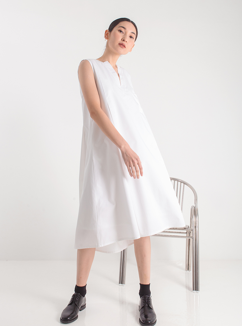 Double V-Neck Dress – THE FORM