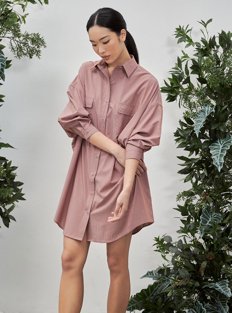 long sleeve shift dress Seed Cora Long Sleeve Shift Dress Sandy Cream / M