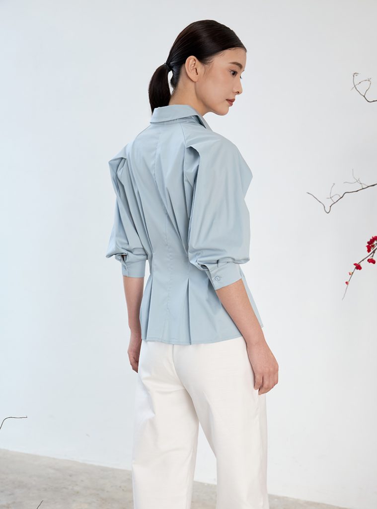 Cotton Peplum Shirt